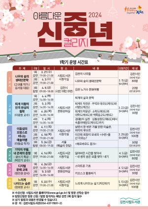 김천시립도서관, 신중년 컬리지 운영