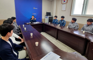 울릉경찰서, 신규 전입 순경 소통 간담회