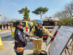 김천소방서, 불시 긴급구조통제단 가동 훈련 실시