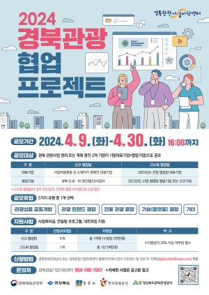 경북문화관광공사, 경북관광 협업 프로젝트 공모