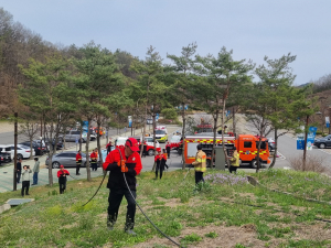 대구강북소방서,산불 대응능력 강화 훈련