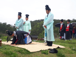 영천, 풍년 기원하며 첫 통수 고유제 거행