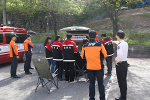 김천소방서, 합동 드론 산불화재 예방순찰
