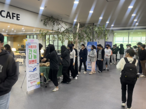 포항대학교 학술정보관, 간식 이벤트로 중간고사 기간 재학생 응원