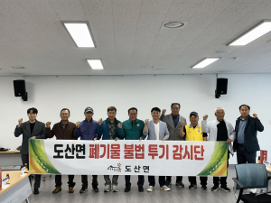 안동시 도산면, 폐기물 불법투기 감시단 운영