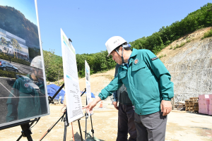 김천시립 추모공원 건립사업 현장 점검