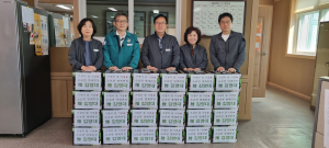 김영대 대구 군위군 소보면 명예면장, 경로당에 물품 기증
