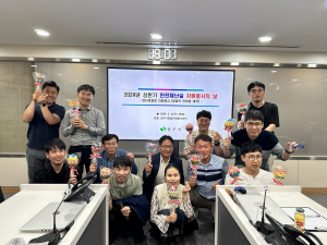 상주시 안전재난실, 양말목 업사이클링 안마봉 제작 전달