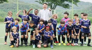 칠곡군, 한ㆍ미 유소년 축구팀 만났다
