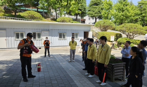 김천시-김천소방서, 시청사 소방 합동 훈련