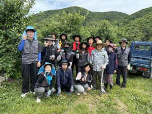 영덕군 농기센터, 사과농가 일손돕기
