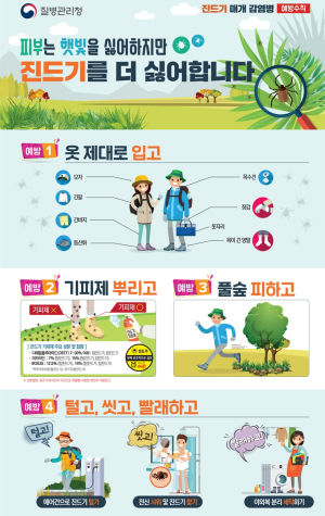 예천군, 야외활동 시 진드기매개 감염병 예방수칙 준수 당부