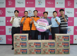 대구달성소방서, 익명의 기부물품 지역 복지재단에 전달