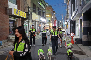 칠곡署, 왜관읍 일대 반려견순찰대 도보순찰