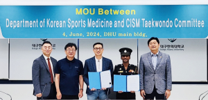 대구한의대 한방스포츠의학과, 국제군인체육연맹(CISM) 태권도위원회와 업무협약 체결