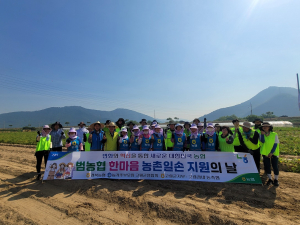 경북농협, 범농협 한마음 농촌일손 지원 ‘구슬땀’