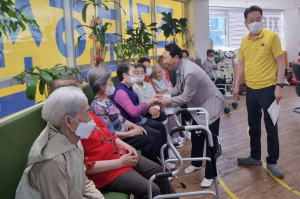포항시 장량동, 혹서기 대비 노인주간보호센터 방문