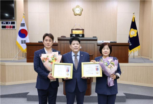 대구 동구의회, 이진욱ㆍ이연미 의원 ‘지방의정봉사상’ 수상