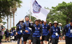 대구가톨릭대, ‘DCU와 함께 걷길’  제주도 110km 국토대장정 완주