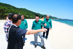 손병복 울진군수, 해수욕장 및 야영장 사전점검
