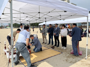 안전 기원 어룡제로 포항 영일대해수욕장 개장