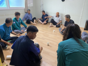 상주시 모서면, 산사태 취약지역 사전대피자 구호물품 전달