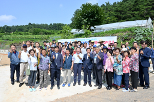 군위군 장군2리, 마을만들기사업 황톳길 준공식