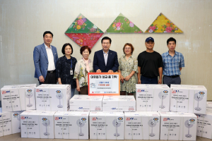 민족통일대구중구협의회, 중구청에 이웃돕기 선풍기 기탁