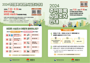 김천시, 2024년 주민등록 사실조사