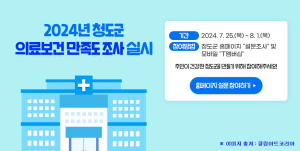 2024년 청도군 의료보건 만족도 조사 실시