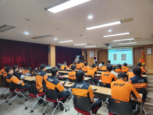 울진소방서, 재난안전통신망 단말기 교육
