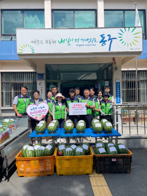 대구 동구 공산동 민안망ㆍ지역사회보장협의체,  지역내 경로당에 수박 전달