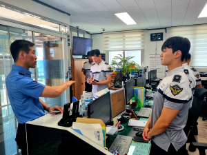 김환경 동해해경서장, 울릉도 현장 점검