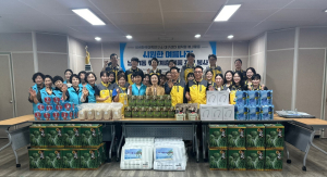 KMI한국의학연구소, 대구 남산1동 찾아 폭염대비 시원한 여름나기 물품 전달