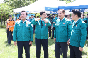 경주 토함산 산사태 땅밀림 현장 점검