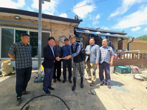 안동시 풍산읍 이장협, 화재 가구에 격려금