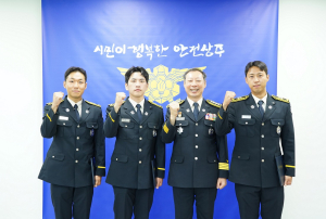 상주소방서, 신규 소방공무원 3명 임용장 수여