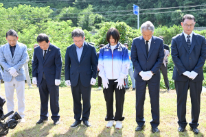 유도 허미미, 독립운동가 허석 의사 기적비 참배
