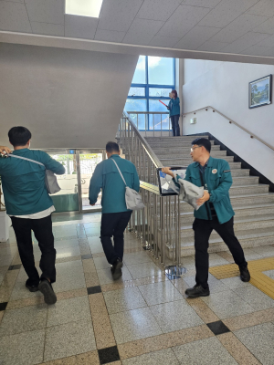 울진교육지원청, 울진소방서와 함께 을지연습 연계 ‘민방위 대피훈련’
