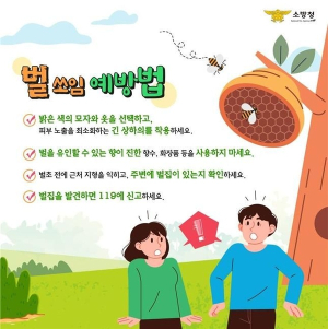 울진소방서, 벌쏘임 안전사고 주의 당부