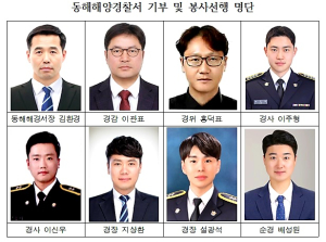 해양경찰의 날 맞아 동해해경의 숨은 봉사자들 격려