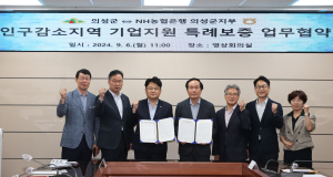 의성군, 인구감소지역 중소기업 금융지원 MOU