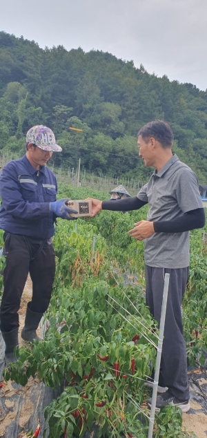 봉화군 법전면 신윤 씨, 마스크 기탁