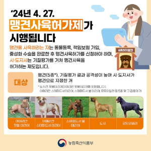 경북도, 안동과학대학교서 반려견 기질평가 시행