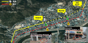 예천, 효자로 구간 전선지중화 노선버스 10일부터 우회 운행
