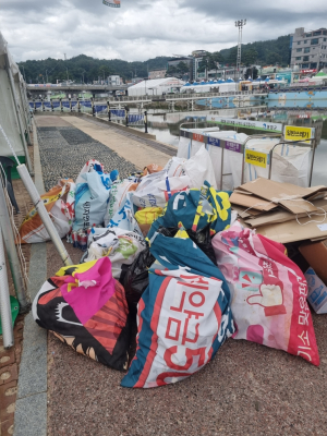 봉화군, 불법ㆍ폐현수막 ‘마대자루’로 변신