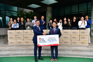 라온씨앤비, 청도군에 사랑의 빵 전달