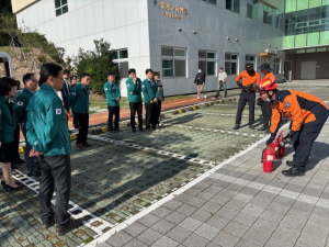 포항교육청, 장량 119센터와 ‘소방훈련’