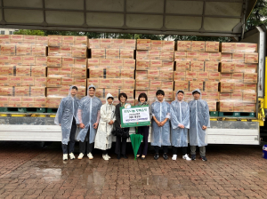 ㈜우남테크, 수성구에 라면 910박스 기탁