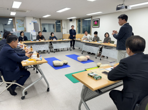 수성구 고산2동 지역사회보장협의체, 위원 대상 심폐소생술 등 응급처치 교육